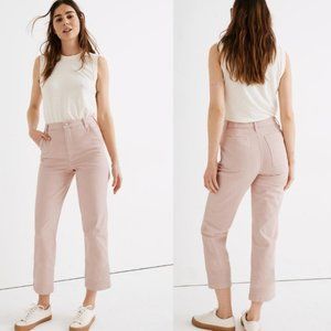Madewell Classic Straight Leg Pink High Rise Pants